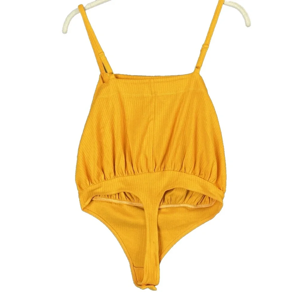 Intimately‎ Free People Marissa Bodysuit Ribbed Sleeveless Square Neck Small - Picture 4 of 9